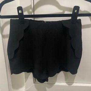 Black high waisted shorts